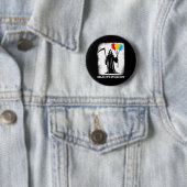 Grim Reaper Day Off Funny Halloween Funny Grim Rea Ronde Button 5,7 Cm (In situ)