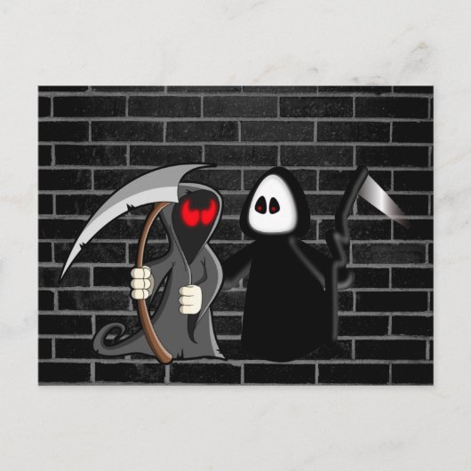 Grim Reaper Death Briefkaart (Voorkant)