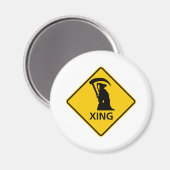 Grim Reaper/Death Crossing Highway Sig Magneet (Voorkant / Achterkant)