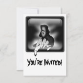 Grim Reaper Death Custom Invitation Card Kaart (Voorkant)