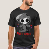 Grim Reaper Death Free Hugs Easy Funny Halloween T-shirt (Voorkant)