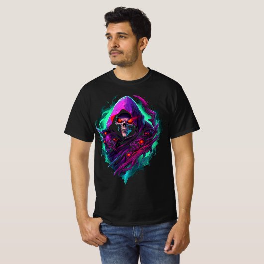 Grim Reaper Death Glow T-shirt (Voorkant volledig)