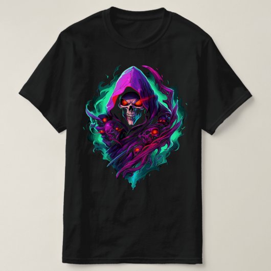 Grim Reaper Death Glow T-shirt (Design voorkant)