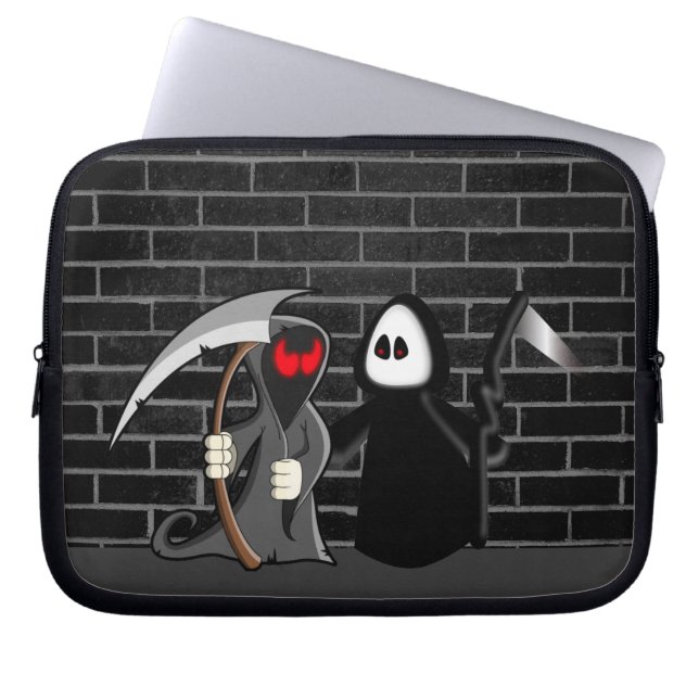 Grim Reaper Death Laptop Bag Sleeve (Voorkant)