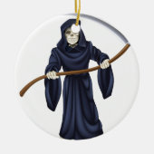 Grim Reaper Death Skeleton Keramisch Ornament (Voorkant)