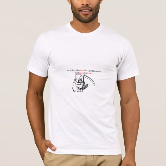 Grim Reaper Deep Quote T-shirt (Voorkant)