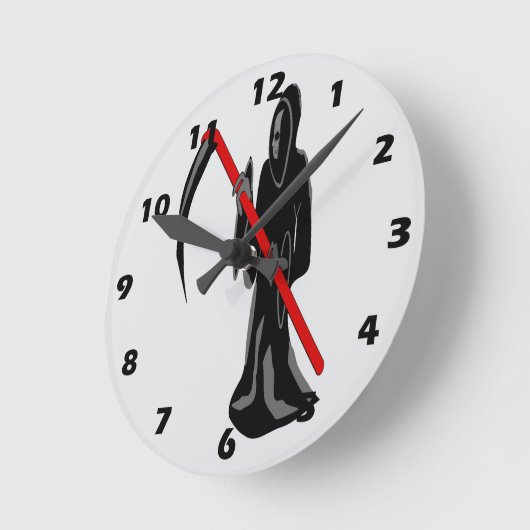 Grim Reaper Design Ronde Klok (Hoek)