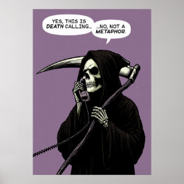 Grim Reaper-dodenmetafoor Poster