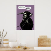 Grim Reaper-dodenmetafoor Poster (Keuken)