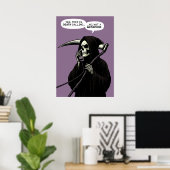 Grim Reaper-dodenmetafoor Poster (Thuiskantoor)