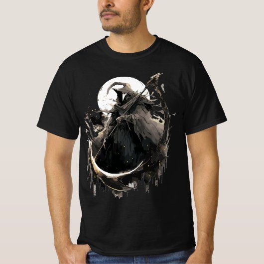 Grim Reaper Dood in de stad T-shirt (Voorkant)