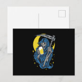 Grim Reaper Drink bier Briefkaart (Voorkant / Achterkant)