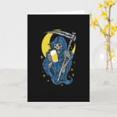 Grim Reaper Drink bier Kaart (Gele Bloem)