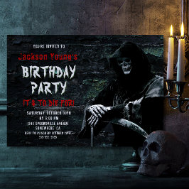 Grim Reaper elke Age Birthday Party Kaart