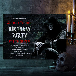Grim Reaper elke Age Birthday Party Kaart