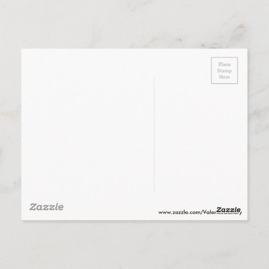 Grim Reaper en Blue Flower Sky Cute Briefkaart (Achterkant)