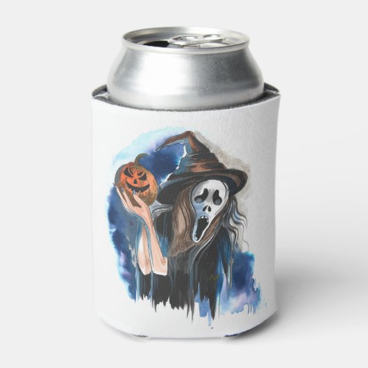 Grim Reaper en Pumpkin Blikjeskoeler (Blikje Voorkant)