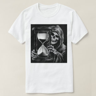 Grim Reaper en zandloper T-shirt