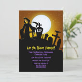 Grim Reaper enge Halloween feest Kaart (Staand voorkant)