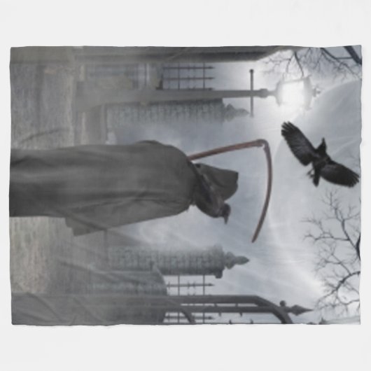 GRIM REAPER FLEECE DEKEN (Voorkant (Horizontaal))