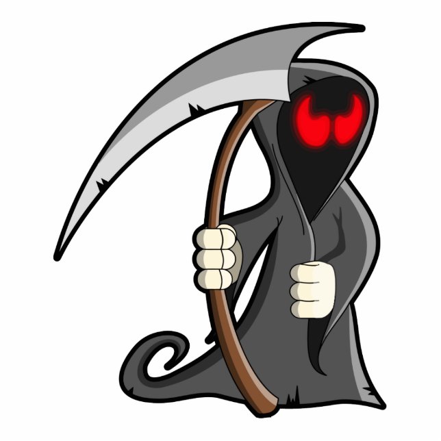 Grim Reaper foto scculpture Cutouts Staand Fotobeeldje (Voorkant)