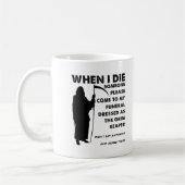 Grim Reaper Funeral Funny Mug Koffiemok (Links)