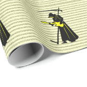 Grim Reaper Gitaar ☠️Gothic Skull Design Cadeaupapier (Rol Hoek)