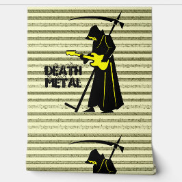 Grim Reaper Gitaar ☠️ Gothic Skull 💀 Ontwerp Behang