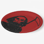Grim Reaper Glitter Halloween Papieren Bordje (Gekanteld)