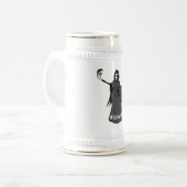 Grim Reaper Golfer Stein | Cadeau voor golfbierlie Bierpul (Voorkant links)