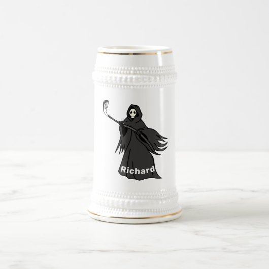 Grim Reaper Golfer Stein | Cadeau voor golfbierlie Bierpul (Center)