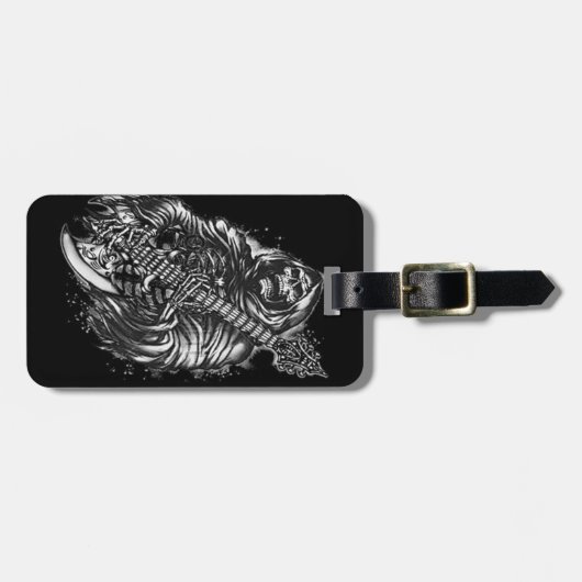 Grim Reaper Guitar Bagagelabel (Voorkant horizontaal)