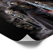 Grim Reaper Guitar in Hell Poster (Hoek)