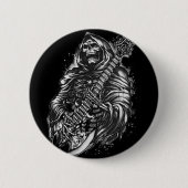Grim Reaper Guitar Ronde Button 5,7 Cm (Voorkant)
