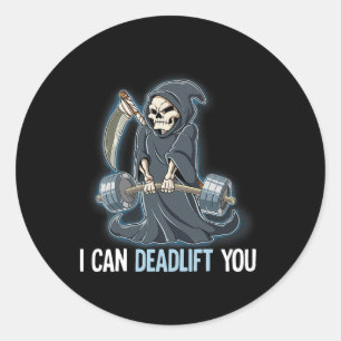 Grim Reaper Gym Gewichtstraining Ik Kan Jou Dodeli Ronde Sticker