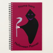 Grim Reaper Halloween Aangepaste Planner (Voorkant)