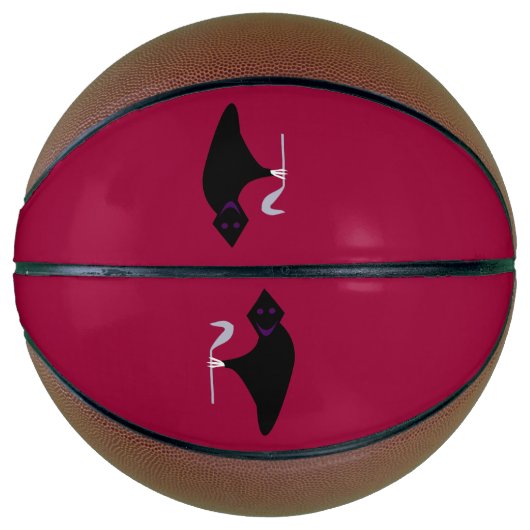 Grim Reaper Halloween Basketball Mini Basketbal (Voorkant)