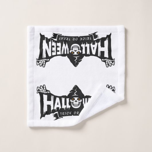 Grim Reaper Halloween Bath-handdoekset Bad Handdoek (Wasdoekje)