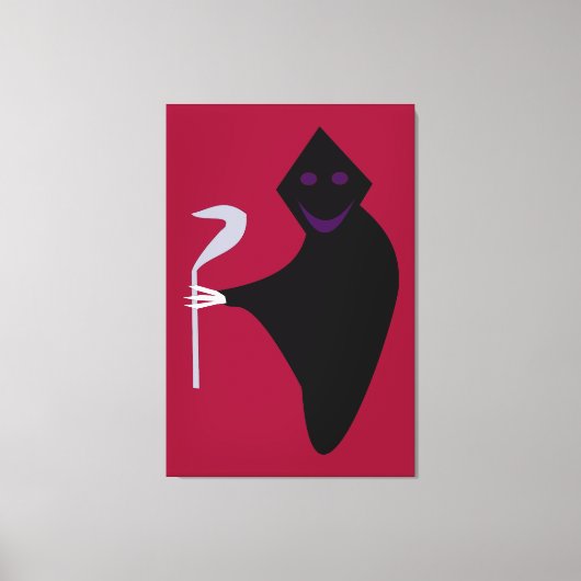 Grim Reaper Halloween Canvas afdrukken (Voorkant)