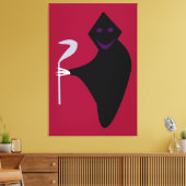 Grim Reaper Halloween Canvas afdrukken (Insitu (Woonkamer))