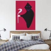 Grim Reaper Halloween Canvas afdrukken (Insitu (Slaapkamer))