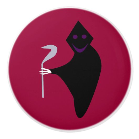 Grim Reaper Halloween Ceramic Knob Keramische Knop (Voorkant)