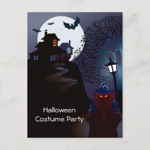 Grim Reaper Halloween Costume Party Invitation Uitnodiging Briefkaart