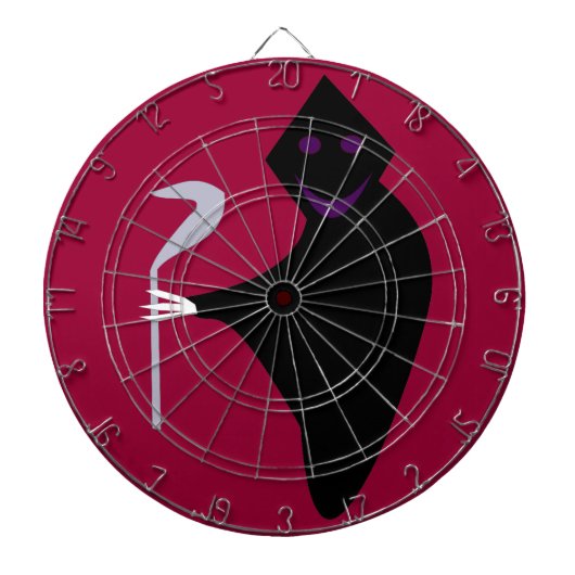 Grim Reaper Halloween Dart Board Dartbord (Voorkant)