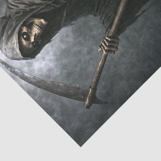 Grim Reaper Halloween Decoupage Tissue Paper Tissuepapier (Detail)