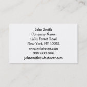 Grim Reaper Halloween Fancy jurk Visitekaartje (Achterkant)