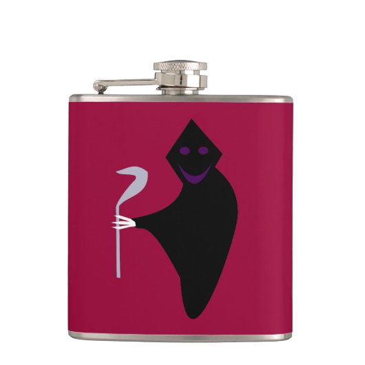 Grim Reaper Halloween Flask Heupfles (Voorkant)
