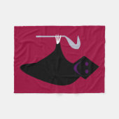 Grim Reaper Halloween Fleece Blanket Deken (Voorkant (Horizontaal))