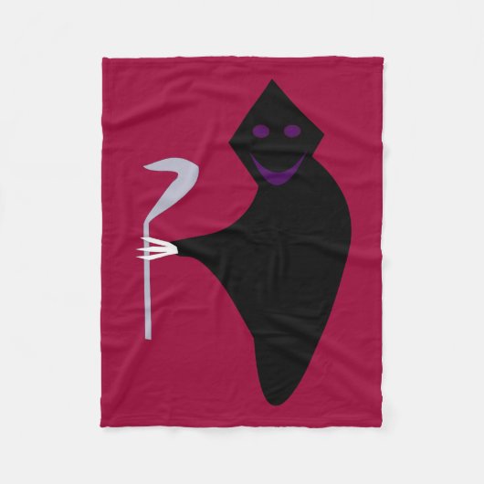 Grim Reaper Halloween Fleece Blanket Deken (Voorkant)