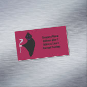 Grim Reaper Halloween gepersonaliseerd Magnetisch Visitekaartje (Voorbeeld)
